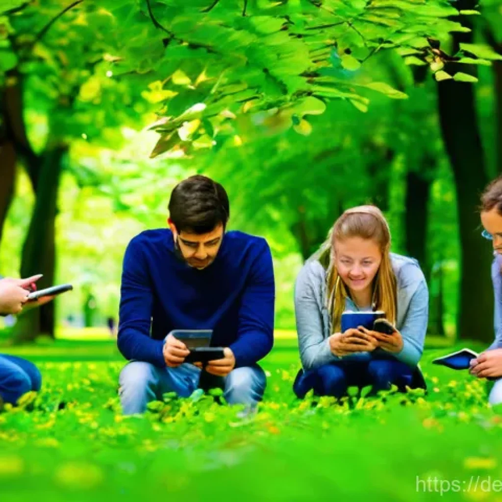 기후변화 시민 관측 참여의 미래 전망 - **Prompt 1: Collaborative Citizen Science in a German Park**
    A vibrant, sunlit scene in a divers...